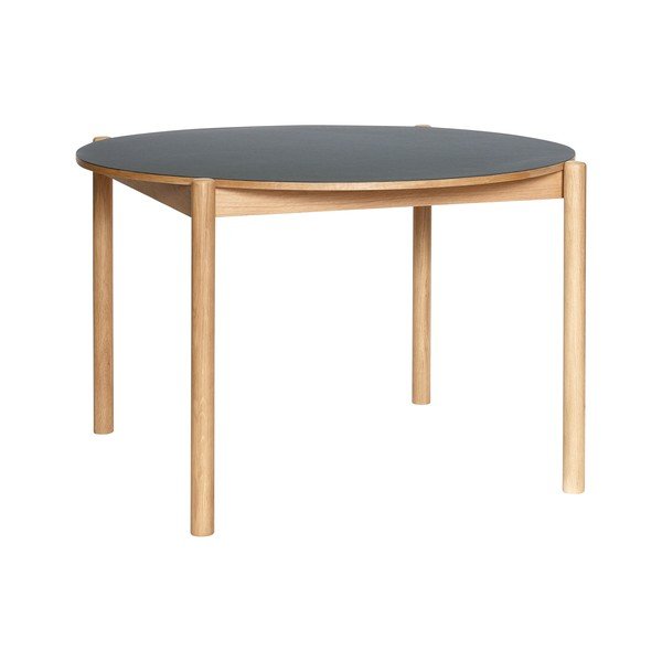Masă de dining rotundă din lemn de stejar ø 115 cm Oblique – Hübsch