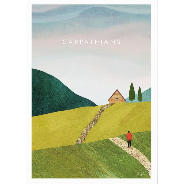 Poster 30x40 cm Carpathians – Travelposter