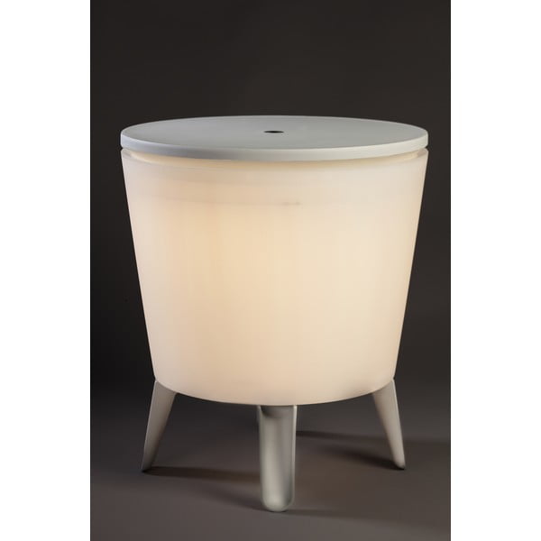 Masă de grădină cu frapieră rotundă 49.5x49.5 cm Illuminated cool – Keter-image-2