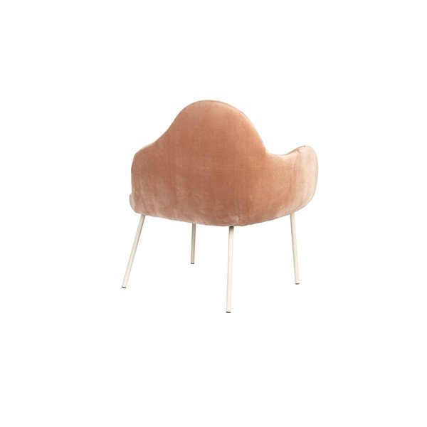 Fotoliu piersică cu tapițerie din catifea Friuli – Zuiver-image-4