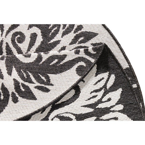 Covor adecvat pentru exterior NORTHRUGS Madrid, ⌀ 200 cm, negru-crem-image-4