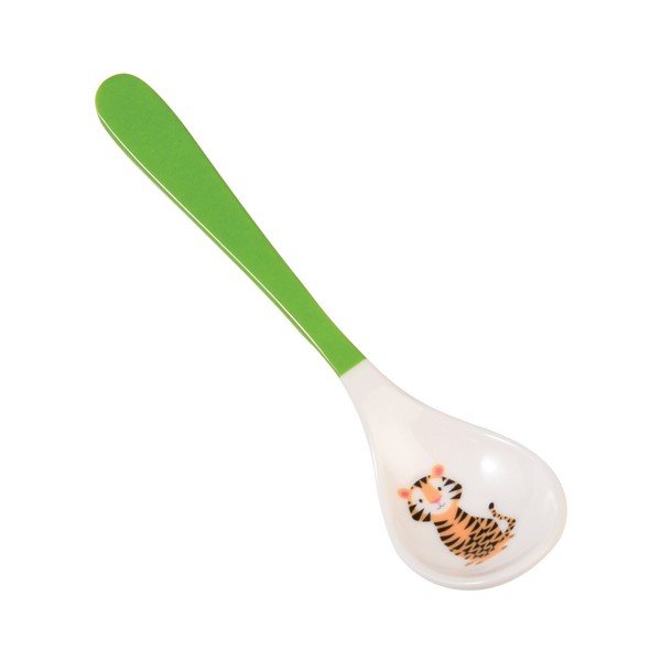 Set 2 lingurițe pentru bebeluși Rex London Jim The Tiger, verde-image-1