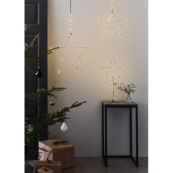 Decorațiune luminoasă neagră ø 30 cm  cu model de Crăciun Alpha – Markslöjd-image-1