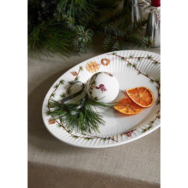Tavă din porțelan 22,5x28,5 cm  cu model de Crăciun Hammershøi Christmas – Kähler Design-image-1