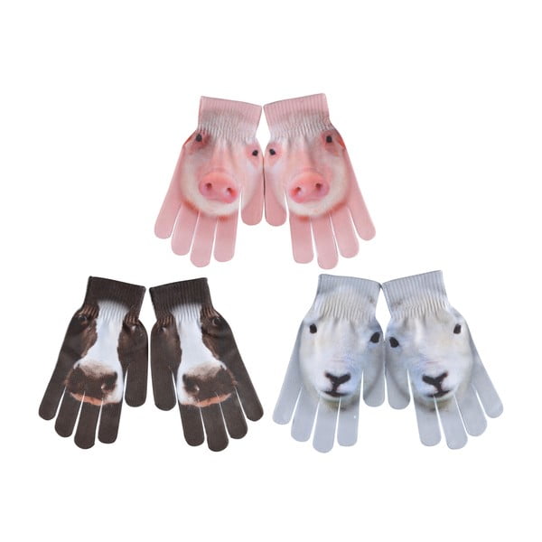 Set 3 perechi de mănuși pentru copii Esschert Design Farm