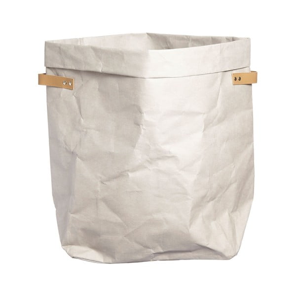 Coș din hârtie lavabilă pentru rufe Furniteam Storage, ⌀ 42 cm, alb