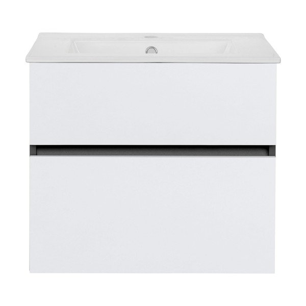 Dulap fără chiuvetă alb/gri antracit suspendat 60x52 cm Wisla – Støraa-image-2