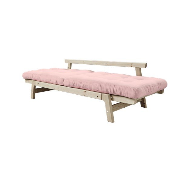 Canapea extensibilă Karup Step Natural/Pink Peonie-image-2