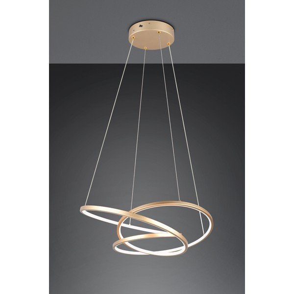 Lustră aurie LED cu intensitate reglabilă Darvin – Trio-image-2