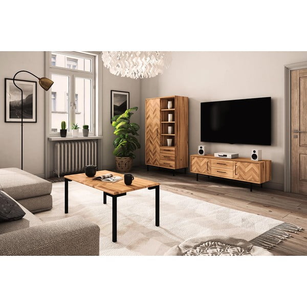 Măsuță de cafea din lemn de stejar 60x110 cm Abies – The Beds-image-1