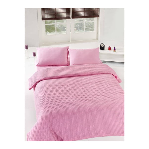 Cuvertură de pat Pink Pique, 200 x 235 cm