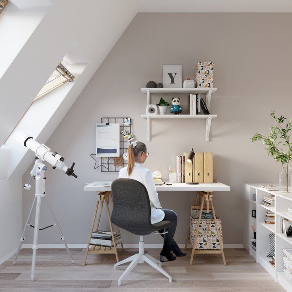 Veioză neagră din metal (înălțime 43 cm) Etna – Sollux-image-4