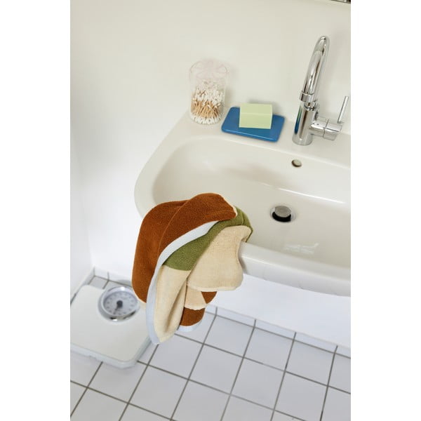 Prosop maro din bumbac din frotir 50x100 cm Block – Hübsch-image-3