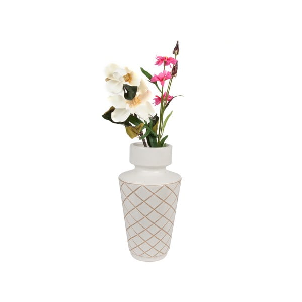 Vază PT LIVING Carved Diamonds, alb-image-2