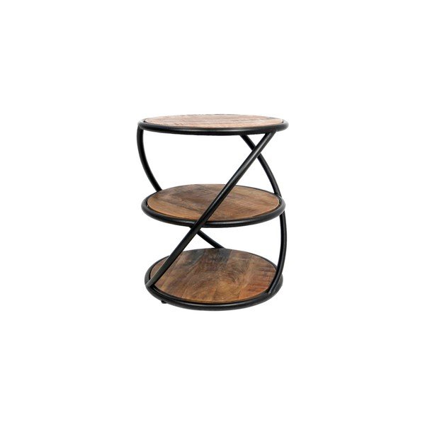 Măsuță din lemn de mango HSM collection Tower, ø 43 cm
