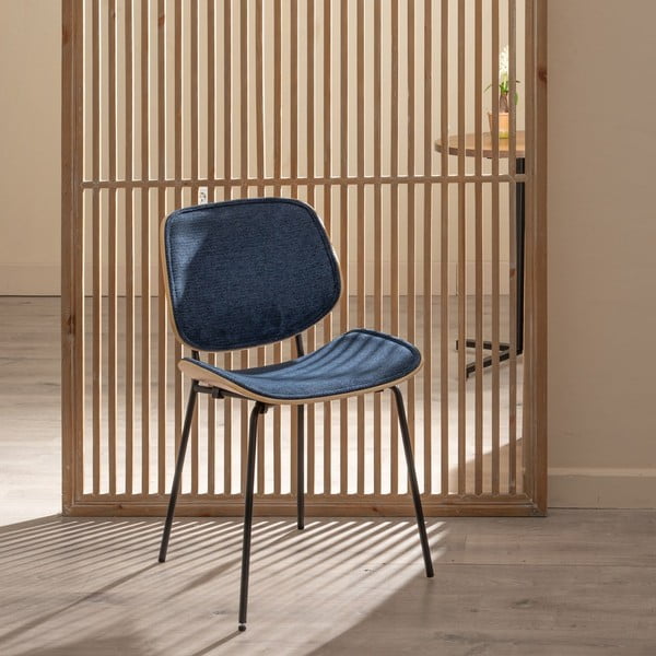 Scaune de dining albastru-închis 2 buc. Elio – Ixia-image-1