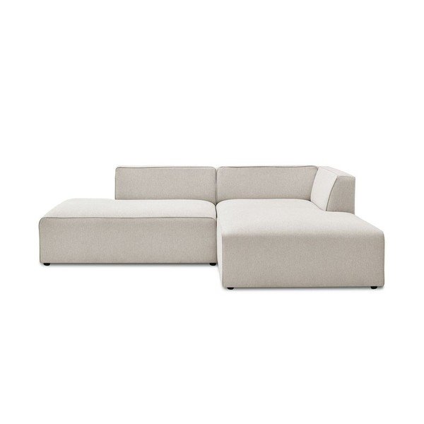 Colțar modular bej (cu colț pe partea dreaptă/în formă de ”L”) Megeve – Bobochic Paris