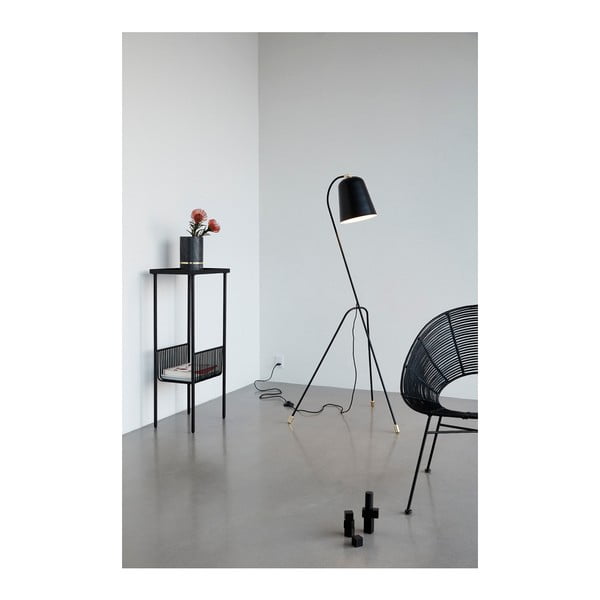 Scaun din ratan Hübsch Aslog, negru-image-1