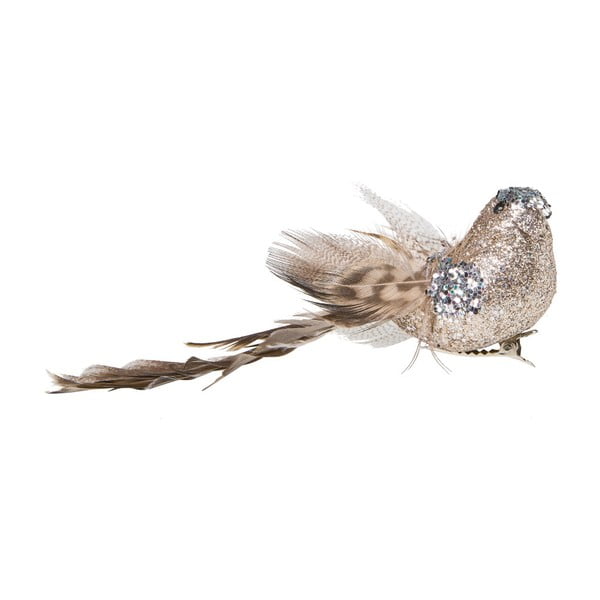 Decorațiune în formă de pasăre cu agrafă Butlers Birdy, argintiu