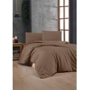 Lenjerie de pat maro din bumbac ranforcé pentru pat de o persoană 140x200 cm – Mijolnir