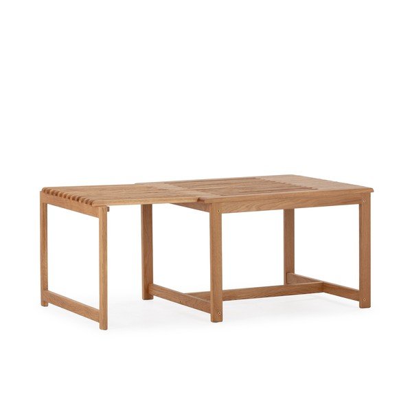 Măsuță de cafea în culoare naturală din lemn de stejar 60x70 cm Unai – MOME