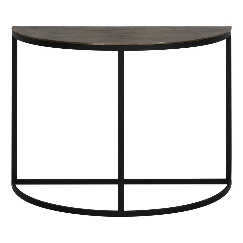 Masă consolă în culoarea bronz din metal 42x100 cm Peto – Light & Living