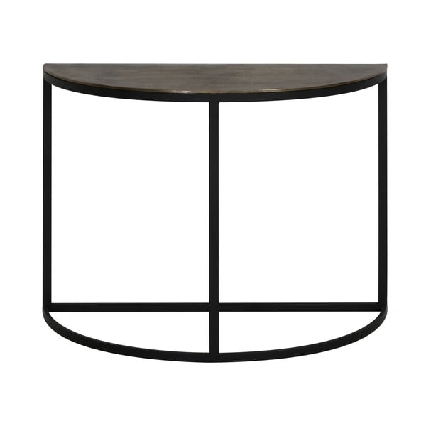 Masă consolă în culoarea bronz din metal 42x100 cm Peto – Light & Living