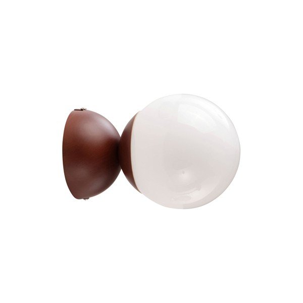 Plafonieră albă/maro din sticlă opal ø 15 cm Leah – Jotex-image-3