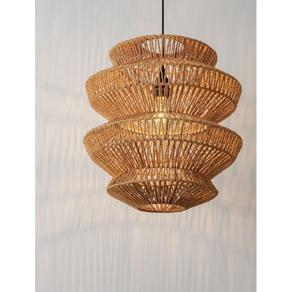Lustră în culoare naturală cu tapițerie din frânghie ø 40 cm Nua – Nova Luce-image-1