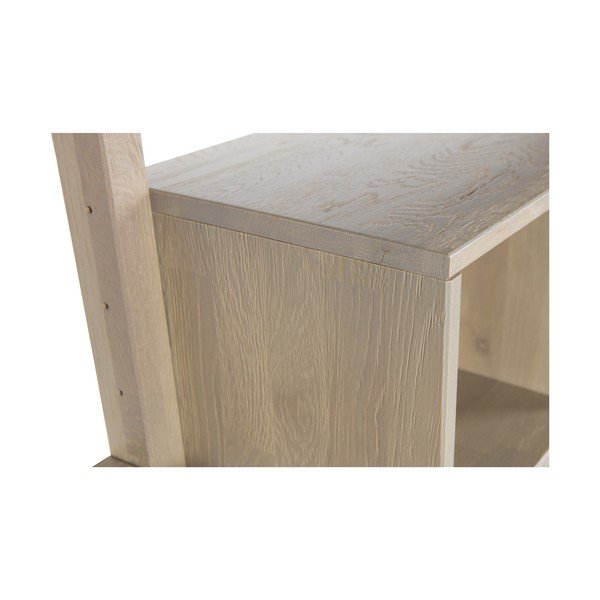 Raft de perete din lemn de stejar, ușă glisantă WOOOD Gyan-image-1