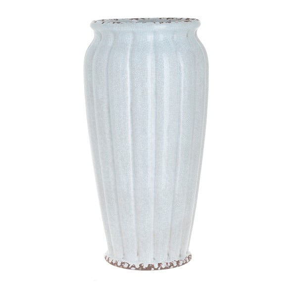 Vază din ceramică InArt Antique, înălțime 26 cm, alb