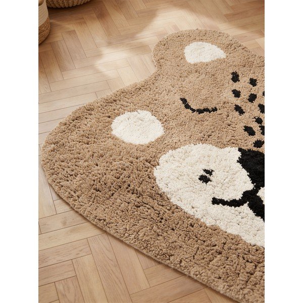 Covor pentru copii maro deschis lavabil/țesut manual din bumbac 93x120 cm Snuggle Bea – Hanse Home-image-2