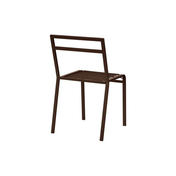 Scaun de grădină maro închis din metal Oto – noo.ma-image-3