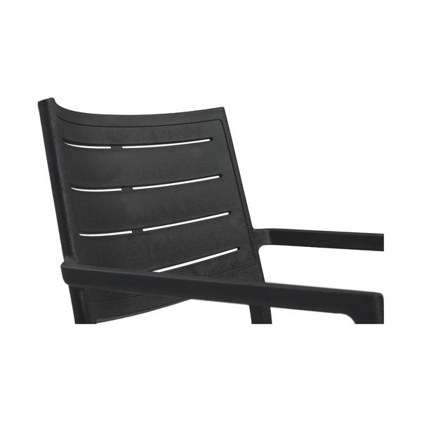 Scaun de grădină negru din plastic Metaline – Keter-image-3