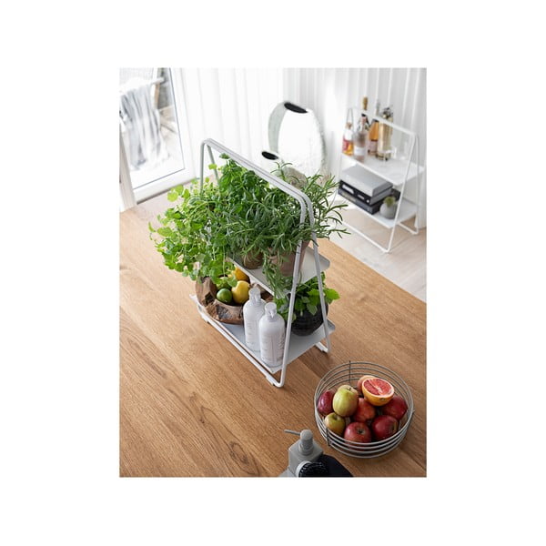 Etajeră gri deschis din metal 23x58 cm A-Table – Zone-image-2