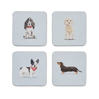 Set 4 suporturi de pahare Cooksmart ® Curious Dogs