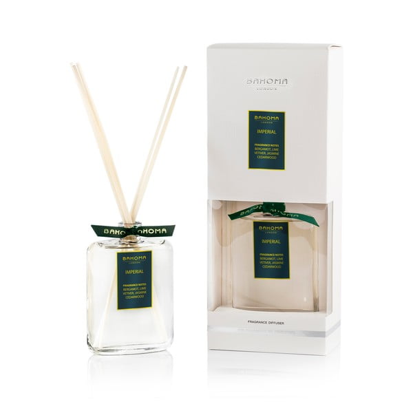 Difuzor de parfum Bahoma White, aromă de cedru, 100 ml