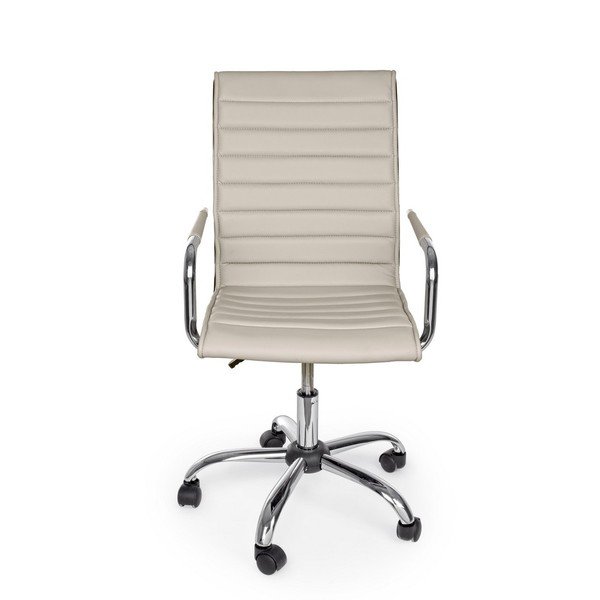 Scaun de birou taupe din imitație de piele Perth – Yes Everyday-image-2