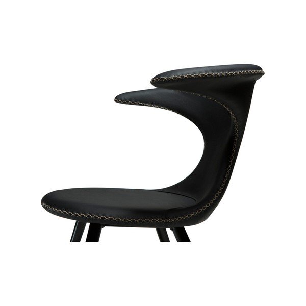 Scaun din piele DAN-FORM Denmark Flair, negru-image-4