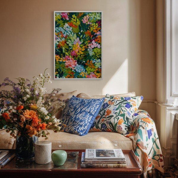 Tablou cu ramă imprimat 50x70 cm Vivid Meadow – Styler-image-1