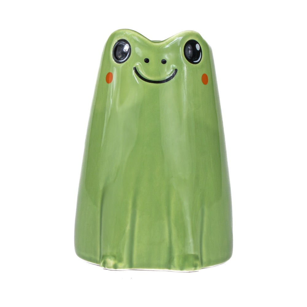 Vază verde din ceramică (înălțime 10 cm) Frog Mini – Sass & Belle