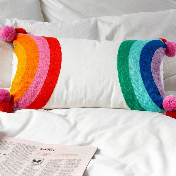 Pernă pentru copii din amestec de bumbac 50x33 cm Rainbow – Rex London-image-1