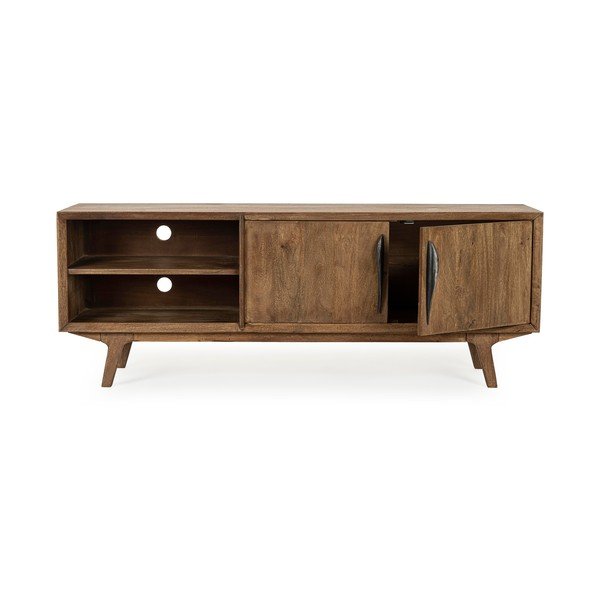 Comodă TV în culoare naturală din lemn de mango 152x55x40 cm Sherman – Bizzotto-image-3