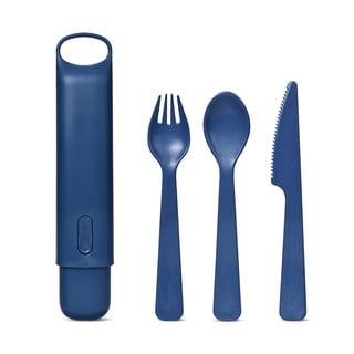 Set 3 tacâmuri cu carcasă HIP, albastru