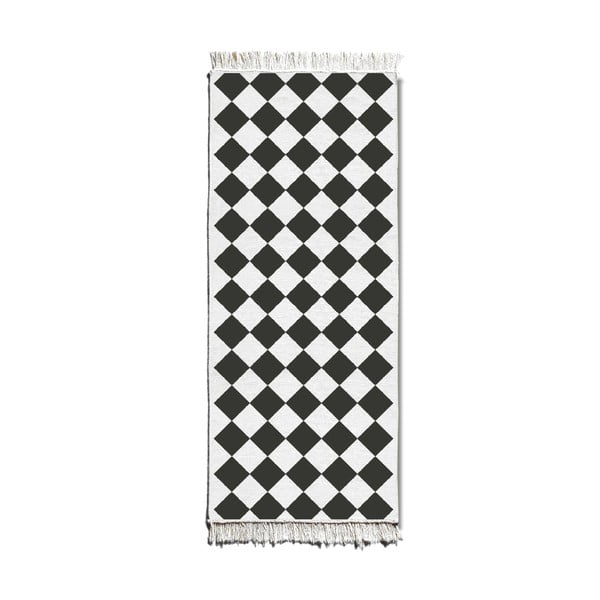 Covor reversibil Chess, 80 x 200 cm