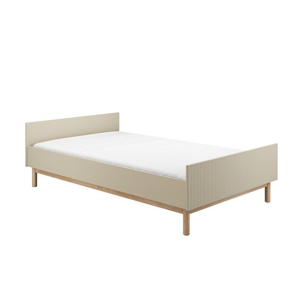Pat pentru copii  bej 120x200 cm Miloo – Pinio