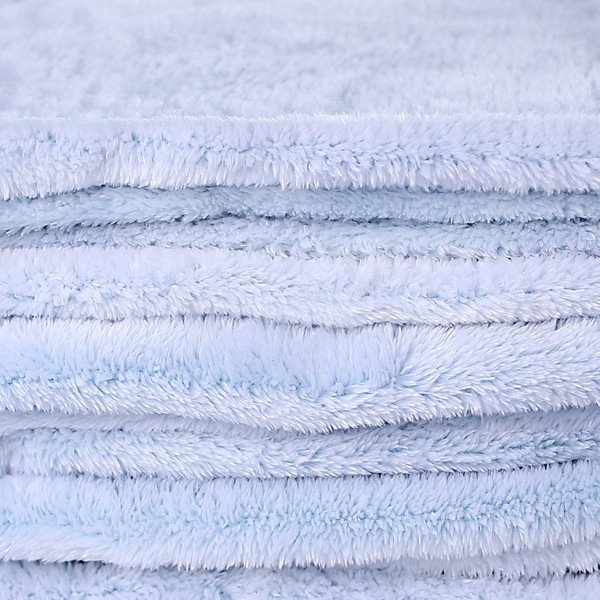 Pătură din microfibră DecoKing Fluff BabyBlue, 170 x 210 cm, albastru deschis-image-2