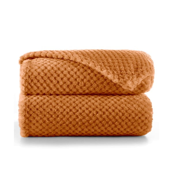 Pătură din microfibră DecoKing Henry, 220 x 240 cm, portocaliu închis-image-2