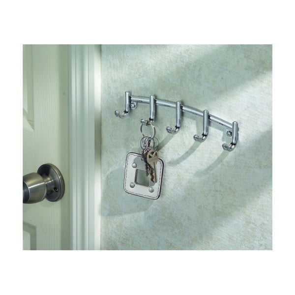 Cuier metalic pentru chei iDesign York Lyra, 21,5 x 4,6 cm-image-3