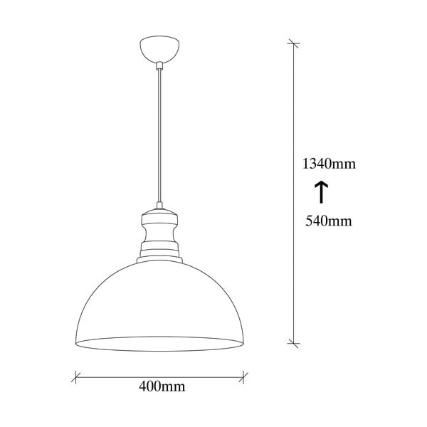 Lustră aurie cu abajur din metal ø 40 cm Vamp – Opviq lights-image-4